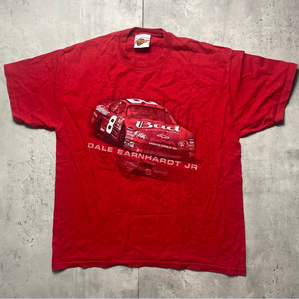 VTG Dale Jr Earnhardt Shirt‎ Men's XL Red Winners Circle Nascar Racing Tee